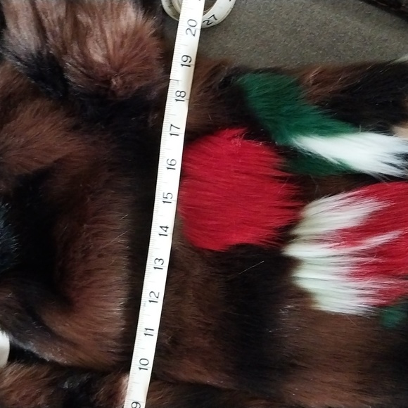 Iris apel faux fur  with artistic floral ***Rare**** - Picture 10 of 10